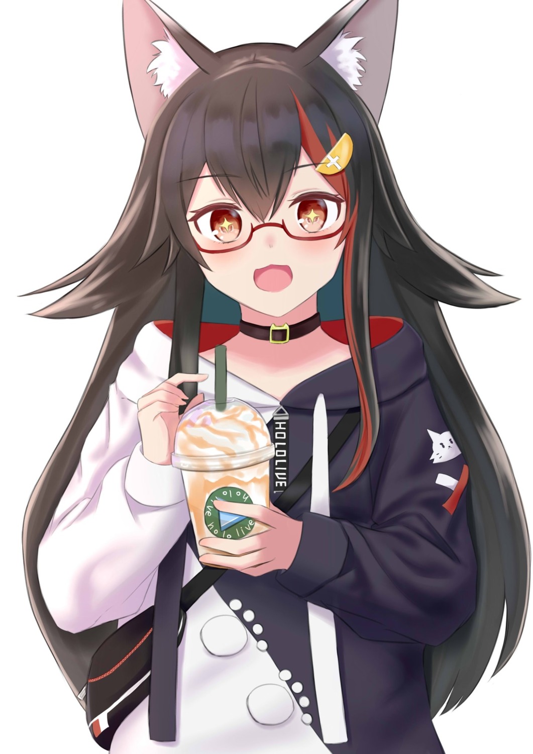 animal_ears, hololive, hololive_gamers, megane, natsuki_mei, ookami_mio