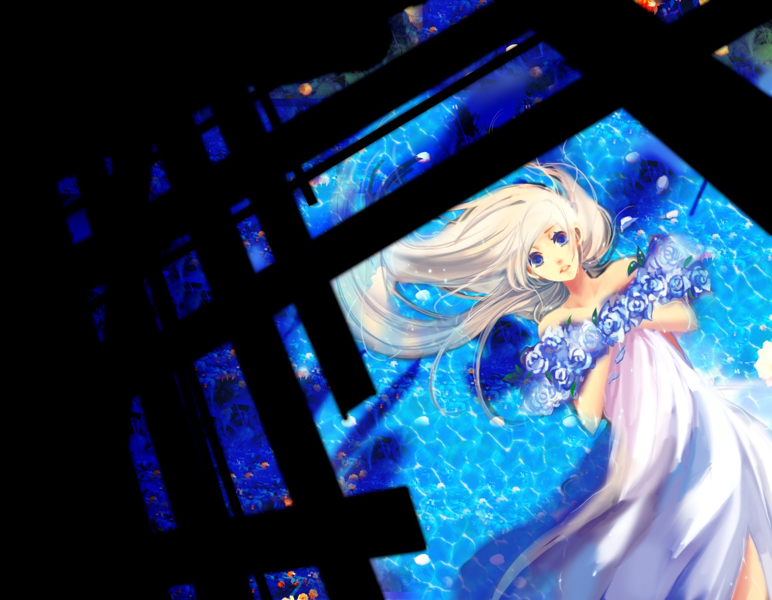 dress, sumitani, wet