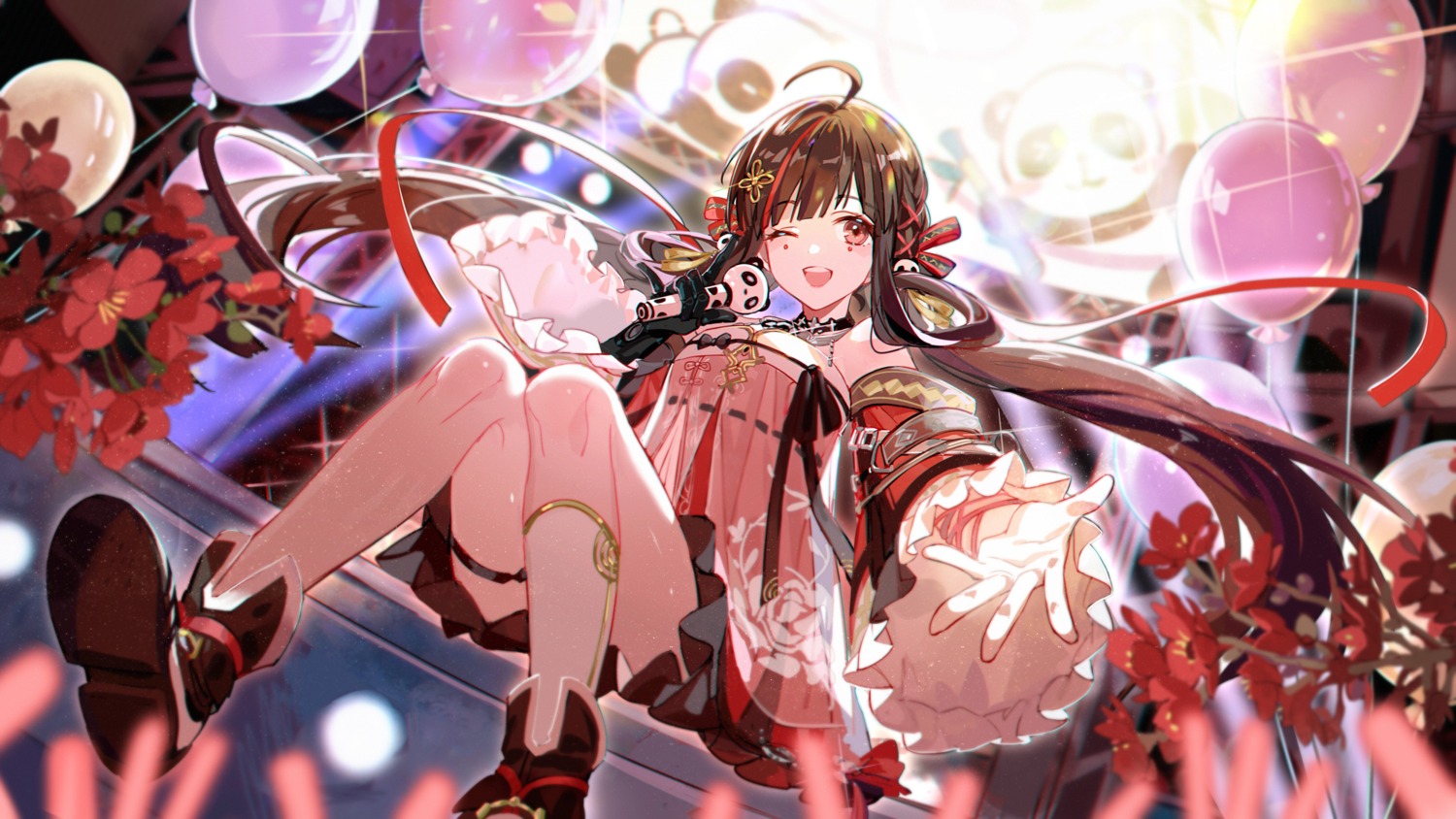 asian_clothes, garter, kanose, pulao, punishing:_gray_raven, skirt_lift