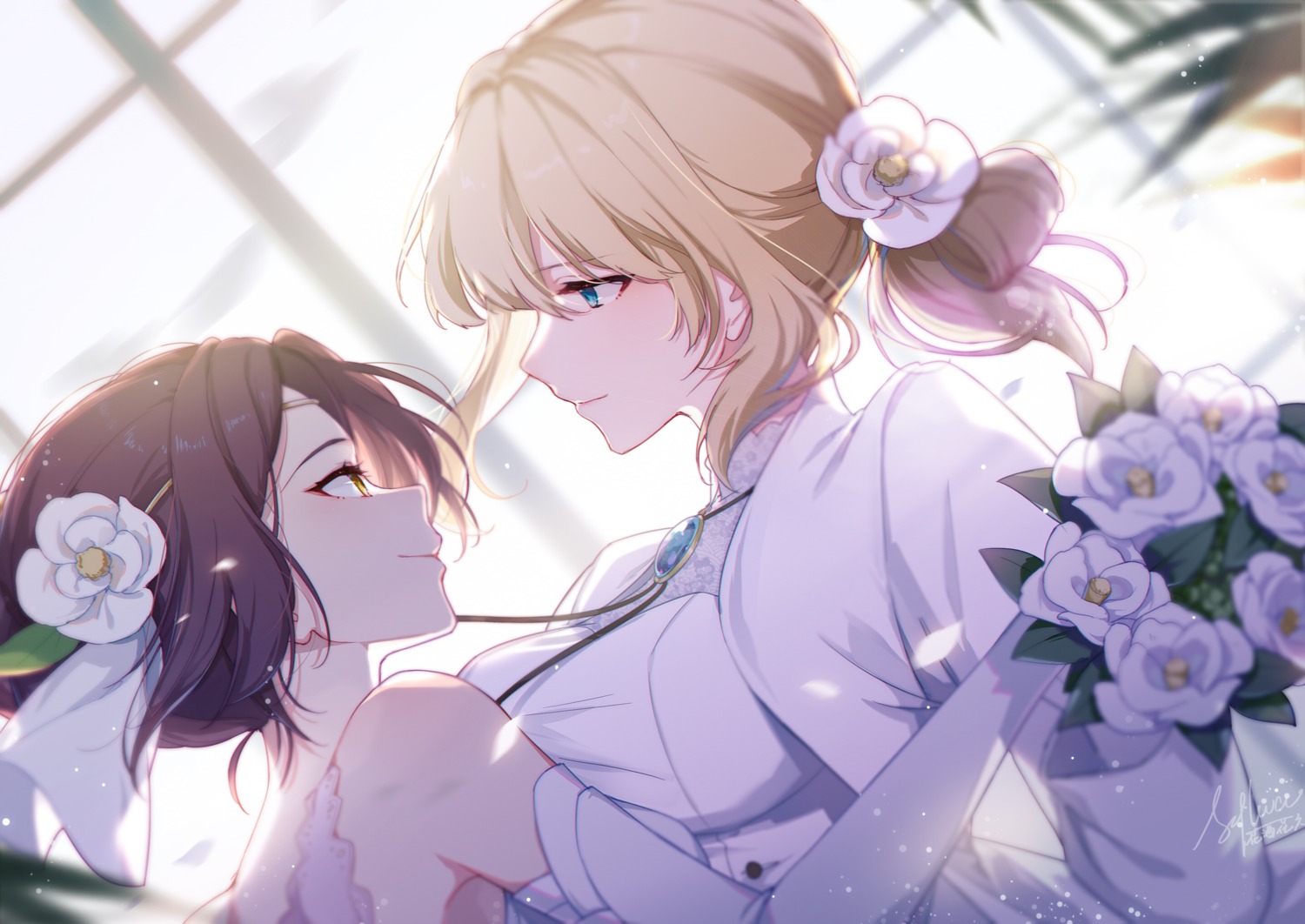 isabella_york, slyvia, symmetrical_docking, violet_evergarden, violet_evergarden_(character), yuri