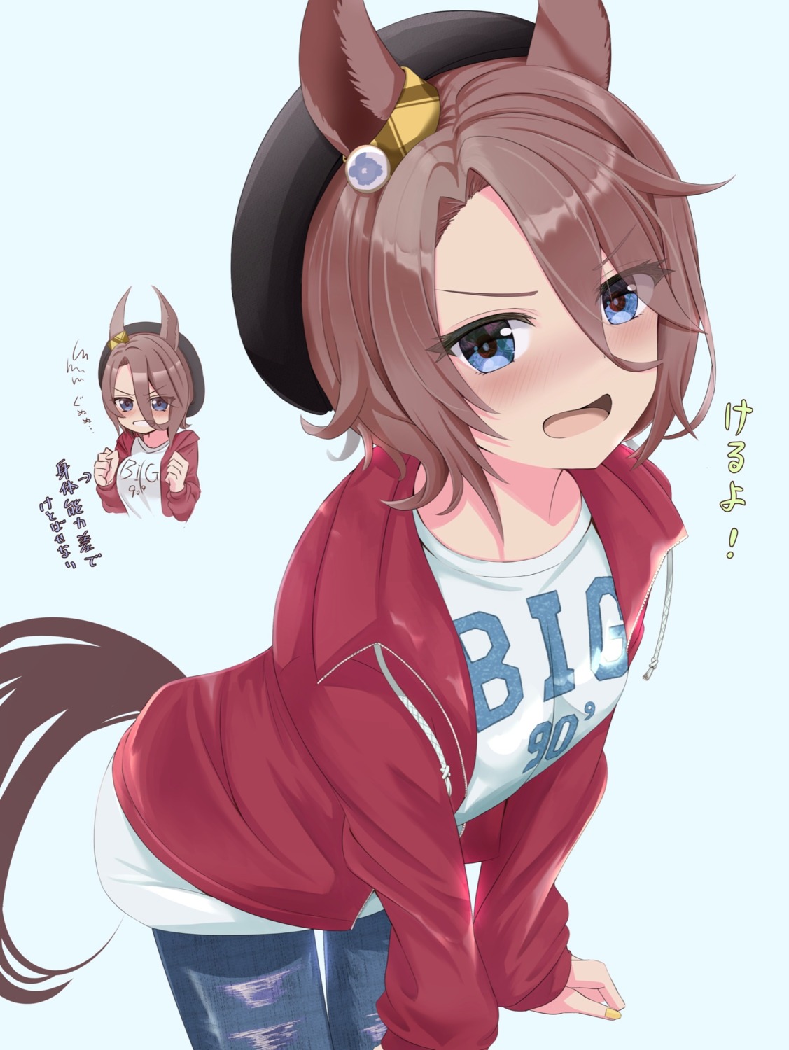 animal_ears, narita_taishin_(umamusume), ryouta_(ryouta335), tail, torn_clothes, uma_musume_pretty_derby