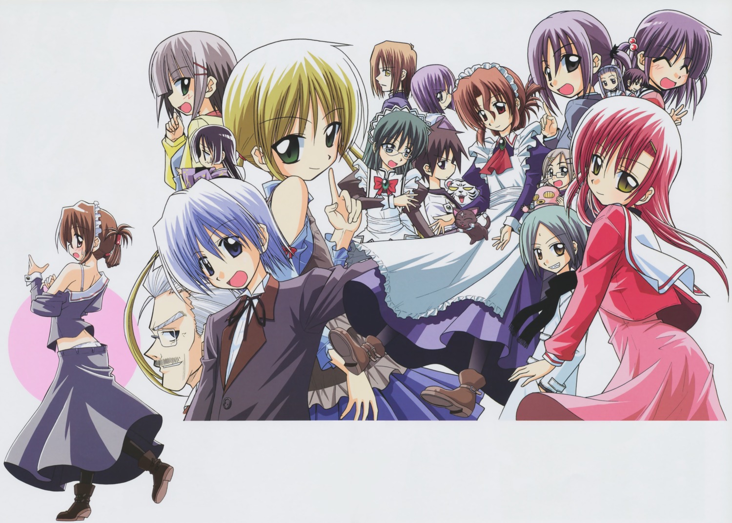 aizawa_sakuya, asakaze_risa, ayasaki_hayate, hanabishi_miki, hata_kenjirou, hayate_no_gotoku, katsura_hinagiku, katsura_yukiji, kijima_saki, klaus, maid, makimura_shiori, maria, nishizawa_ayumu, saginomiya_isumi, sanzenin_nagi, segawa_izumi, seifuku, sonia_shaflnarz, tachibana_wataru