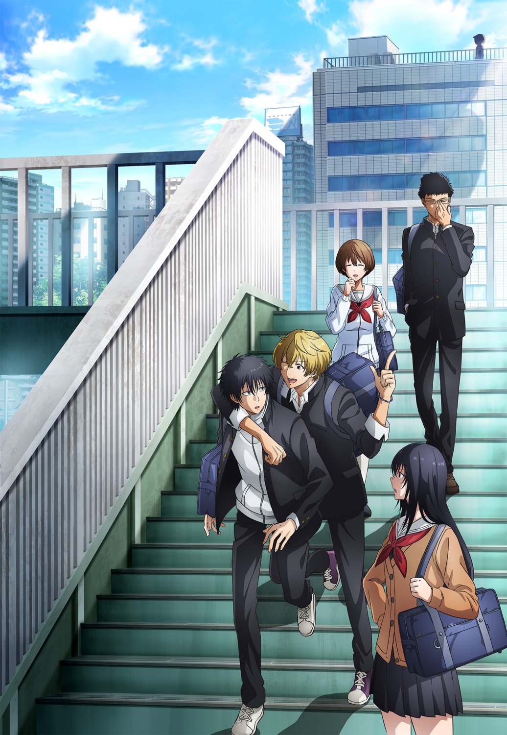 katagiri_yuuichi, kokorogi_yutori, megane, mikasa_tenji, sawaragi_shiho, seifuku, shibe_makoto, sweater, tagme, tomodachi_game