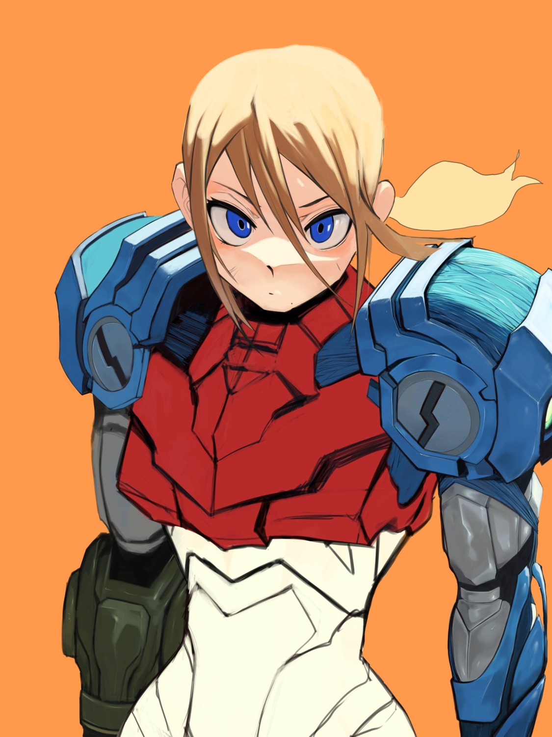 armor, bodysuit, go_d_e, metroid, metroid_dread, samus_aran, sketch, weapon
