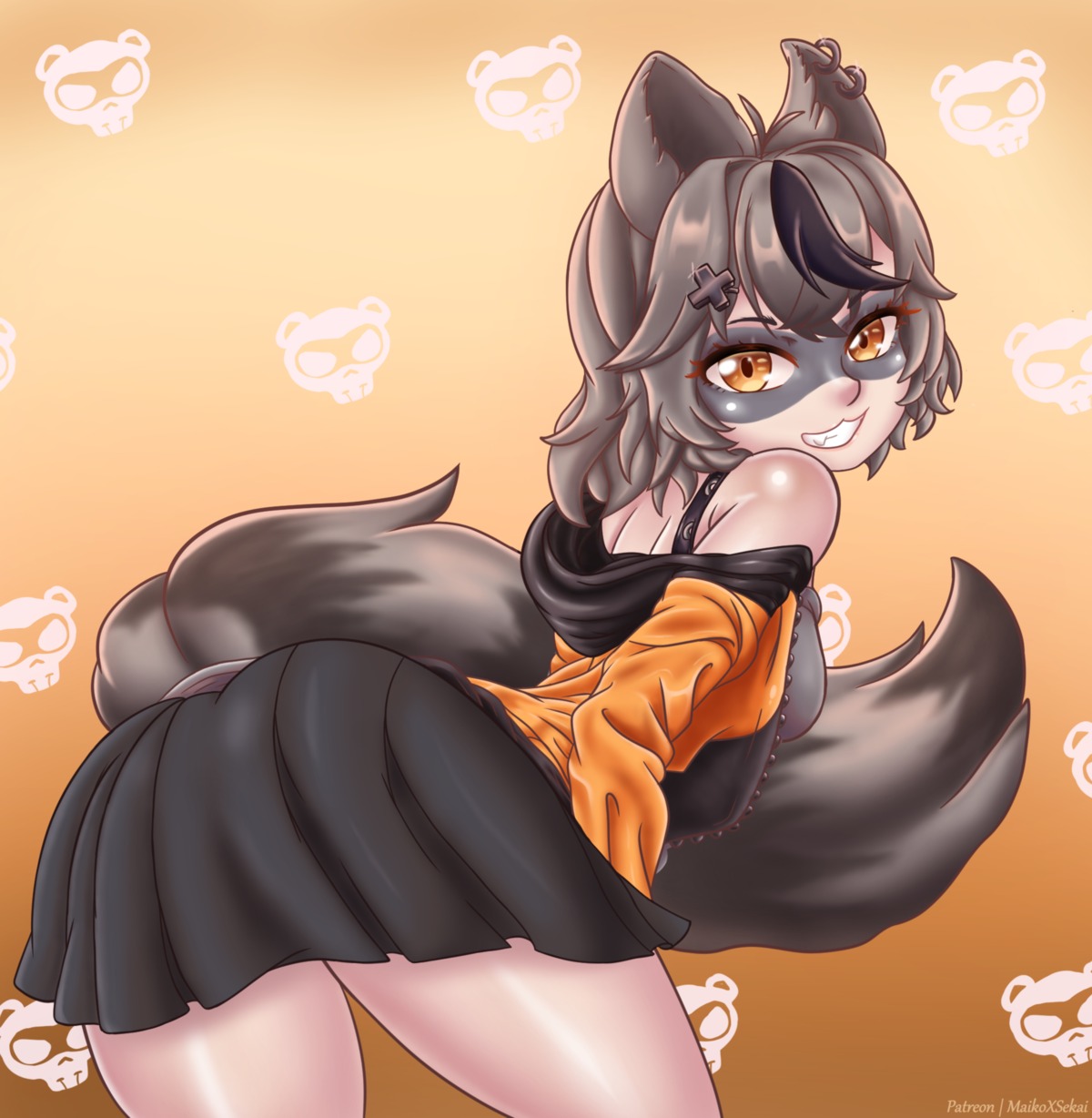 animal_ears, ass, maikoxsekai, snuffy_(twitch), tail, vshojo