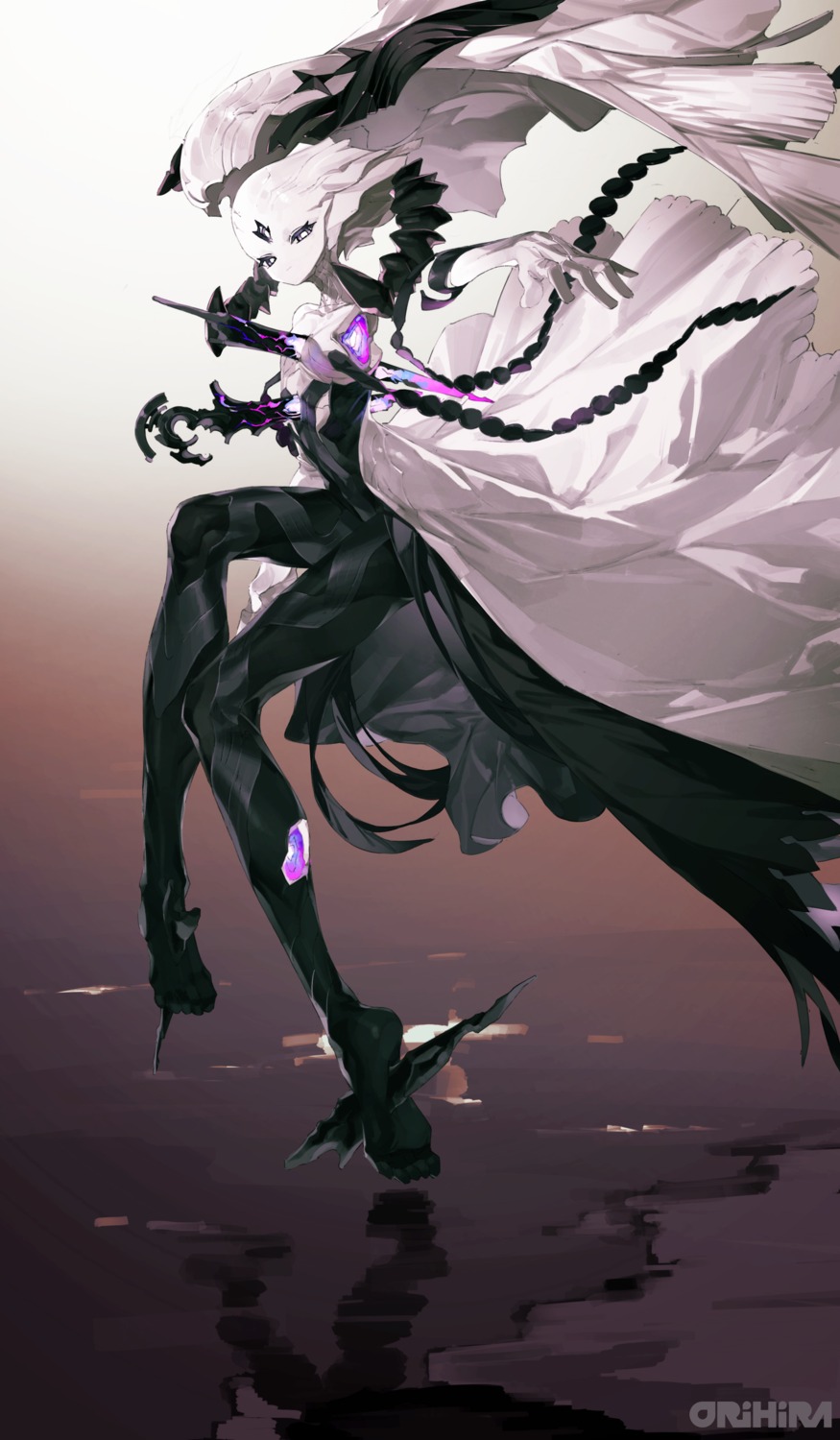 monster_girl, orihira, sword