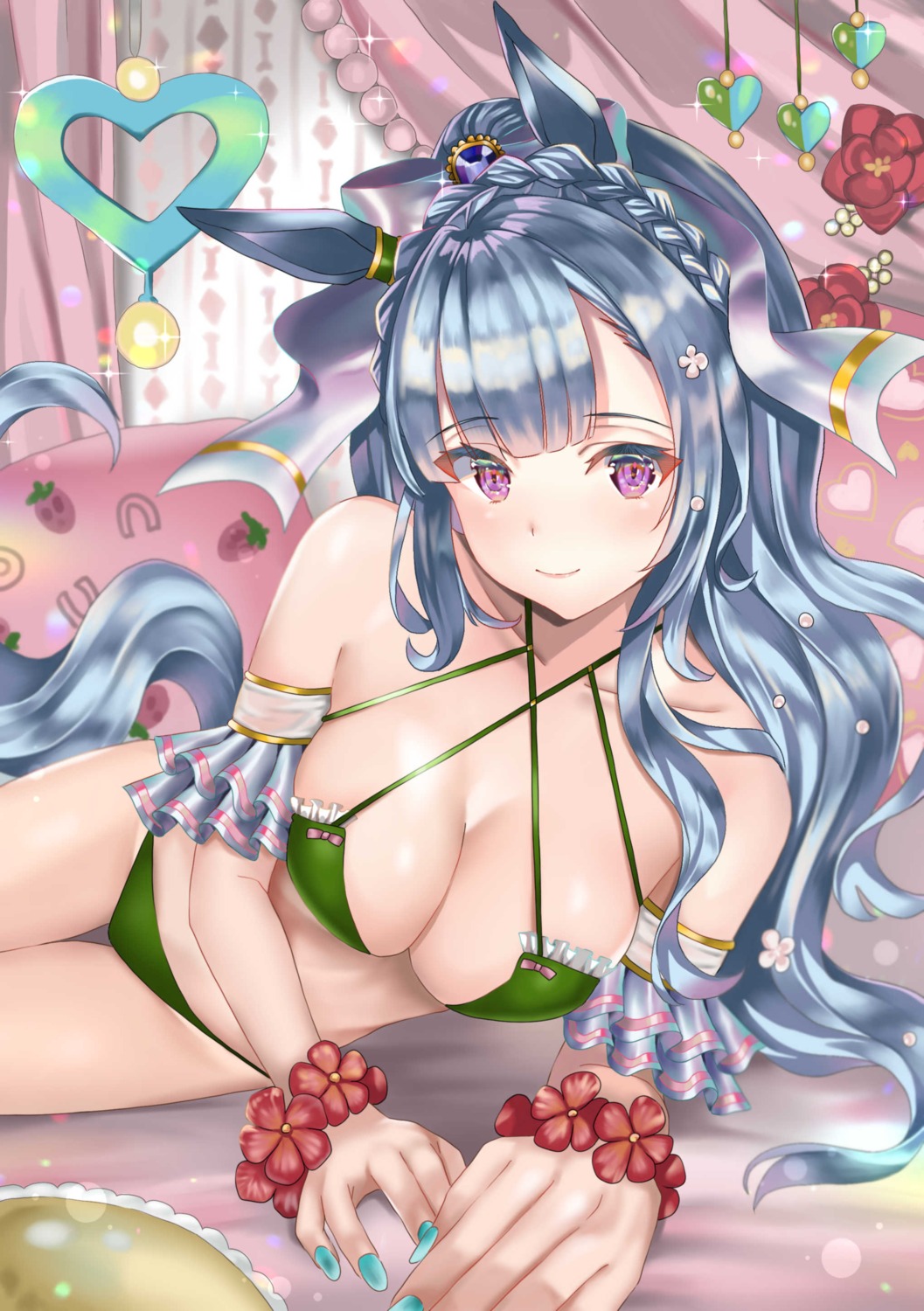 animal_ears, bikini, mejiro_ardan_(umamusume), rena, swimsuits, tail, uma_musume_pretty_derby