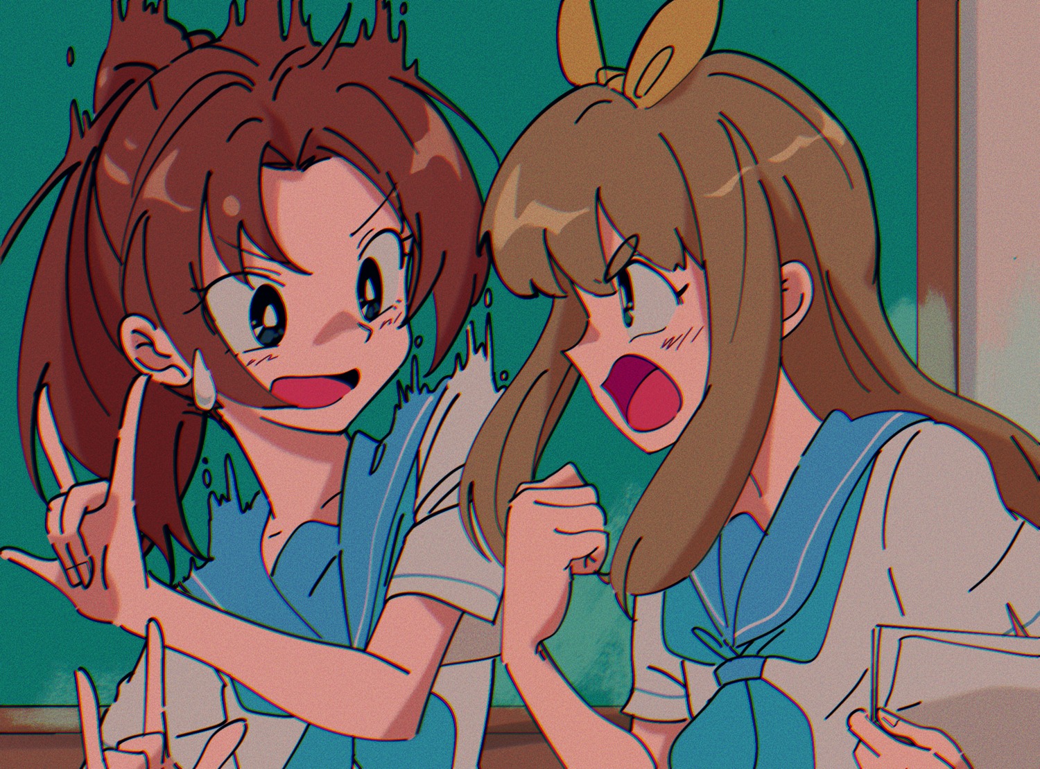 hibike!_euphonium, nakagawa_natsuki, nzeneee, seifuku, yoshikawa_yuuko
