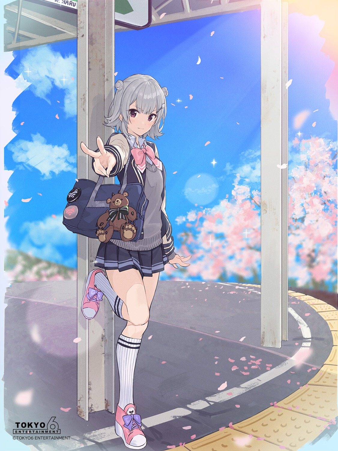 koharu_rikka, seifuku, sweater, teshima_nari, tokyo6_entertainment