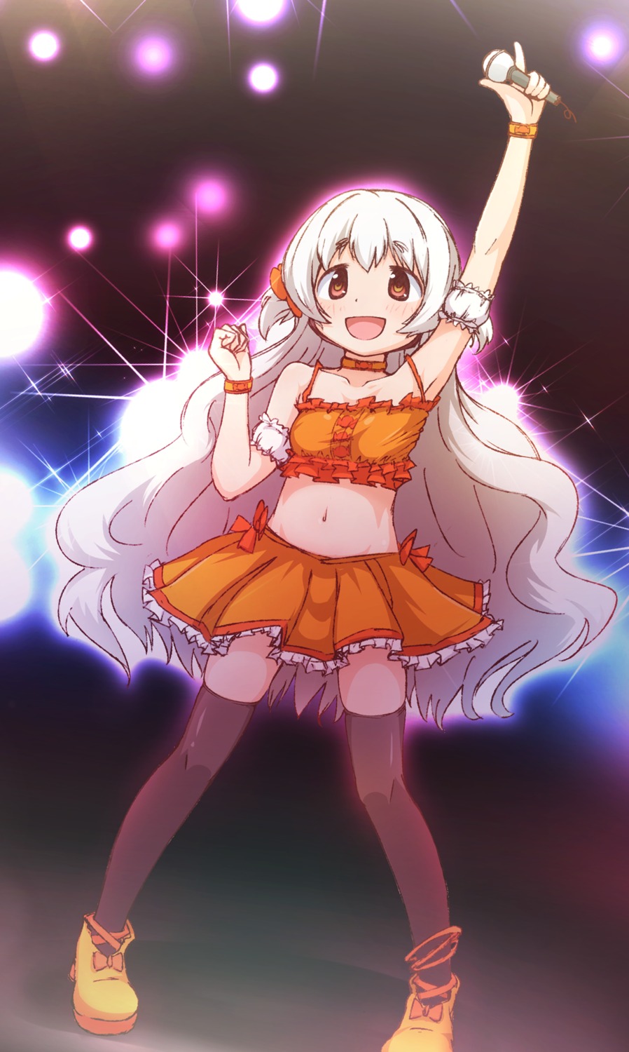 mahou_shoujo_madoka_magica, momoe_nagisa, thighhighs, yanmaami