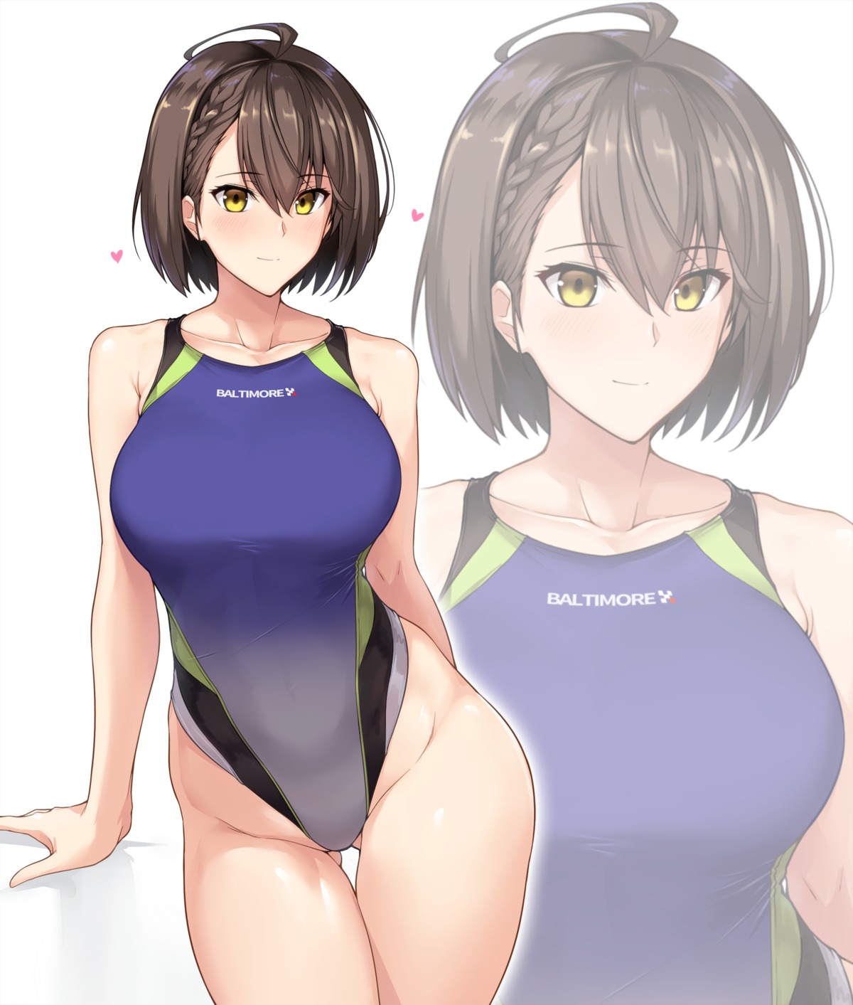 azur_lane, baltimore_(azur_lane), halcon, swimsuits