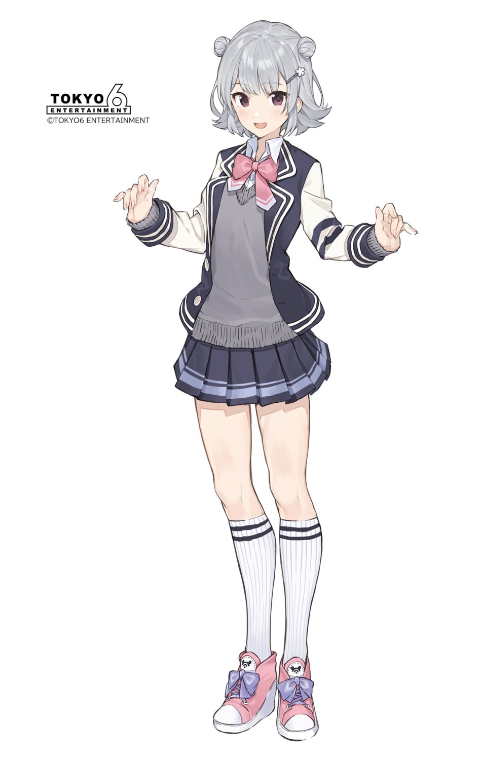 koharu_rikka, seifuku, sweater, teshima_nari, tokyo6_entertainment