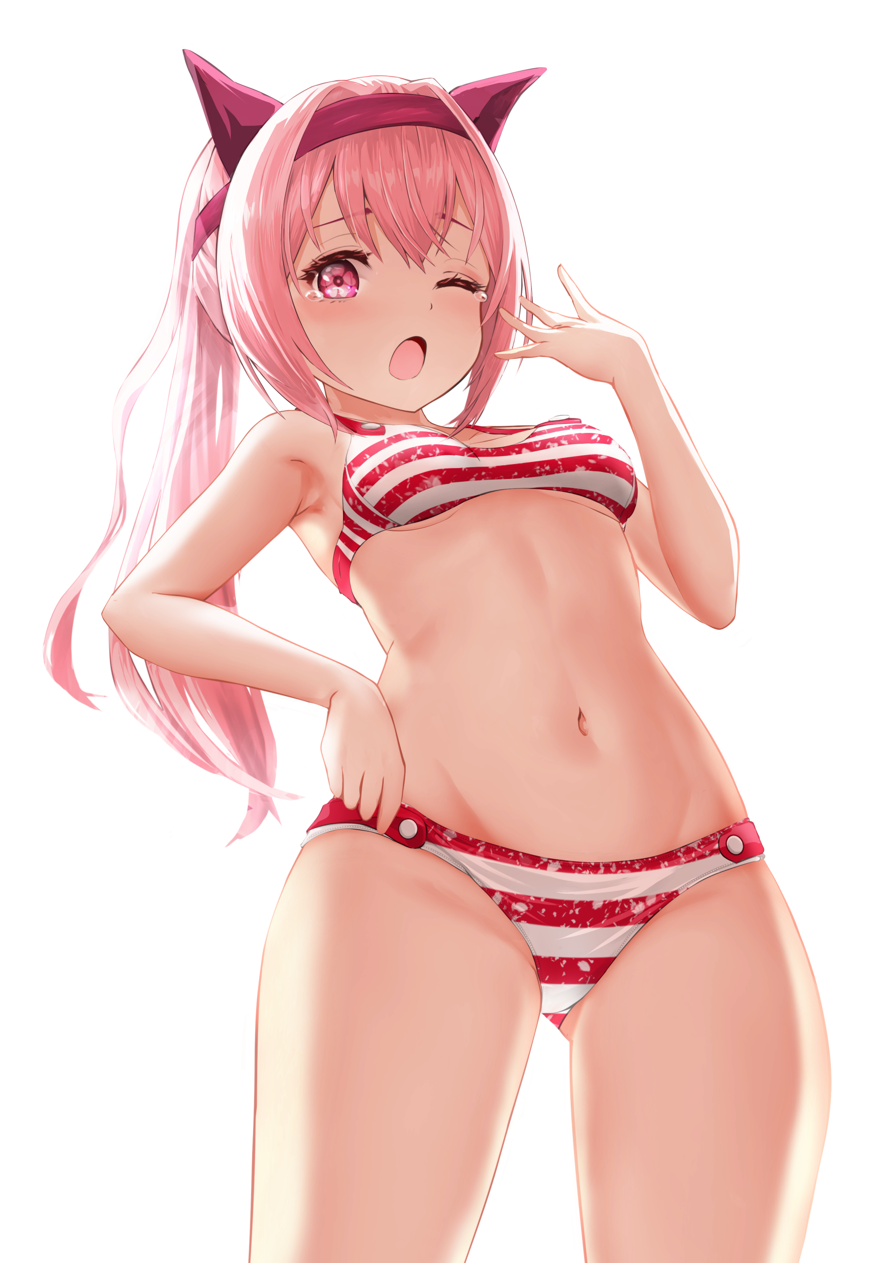 animal_ears, bikini, gibun_(sozoshu), haru_urara_(umamusume), swimsuits, uma_musume_pretty_derby