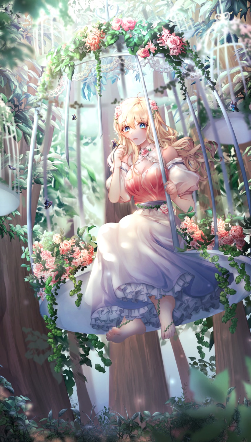 cleavage, dress, feet, youwon0417