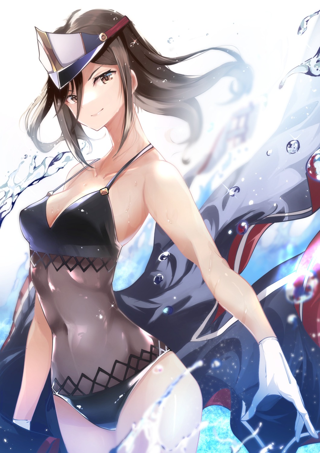 cleavage, meleph_(xenoblade_2), risumi, see_through, swimsuits, xenoblade_(series), xenoblade_2