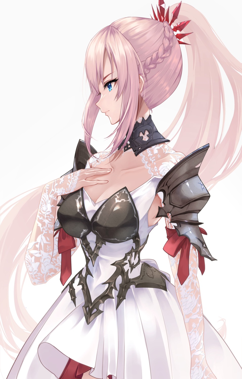armor, cleavage, dress, risumi, shionne_imeris, tales_of, tales_of_arise