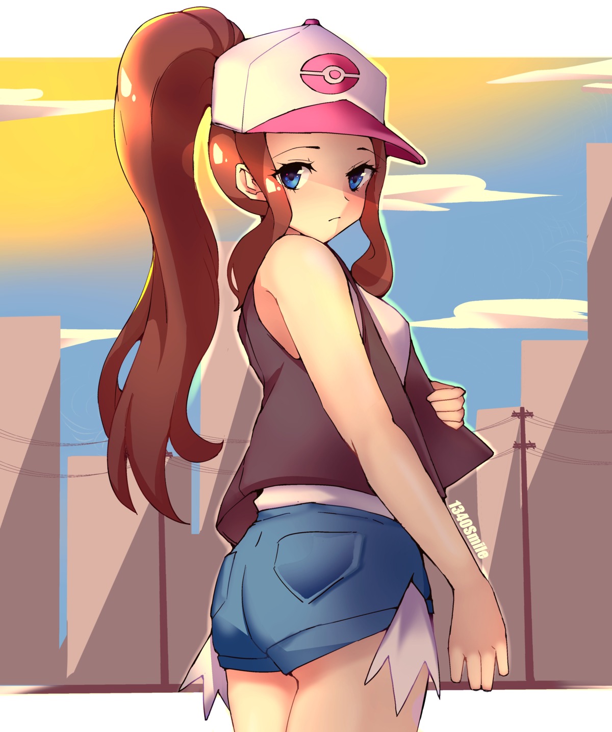 1340smile, ass, pokemon, pokemon_bw, touko_(pokemon)
