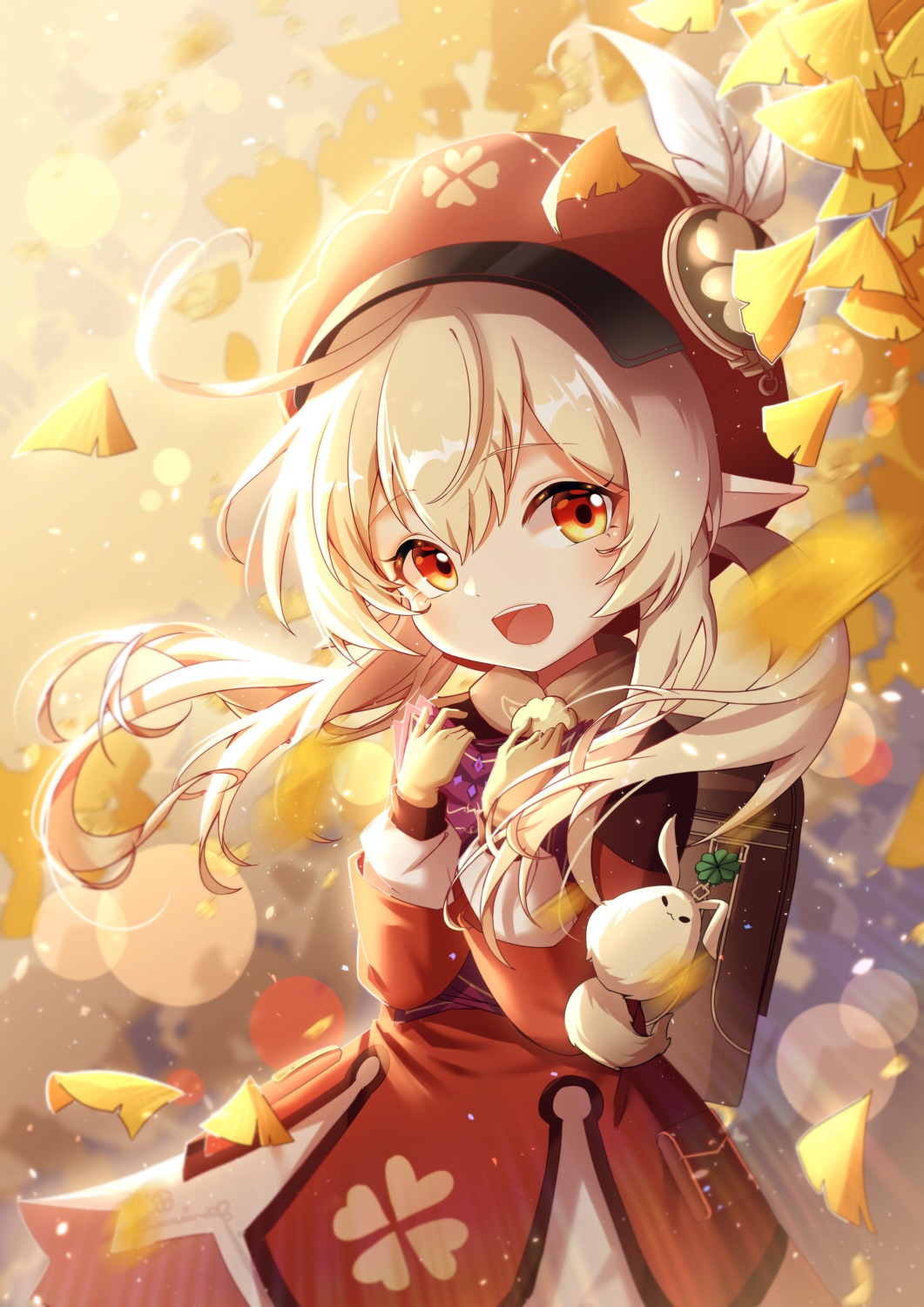 dress, genshin_impact, klee, pointy_ears, so_tsubasa