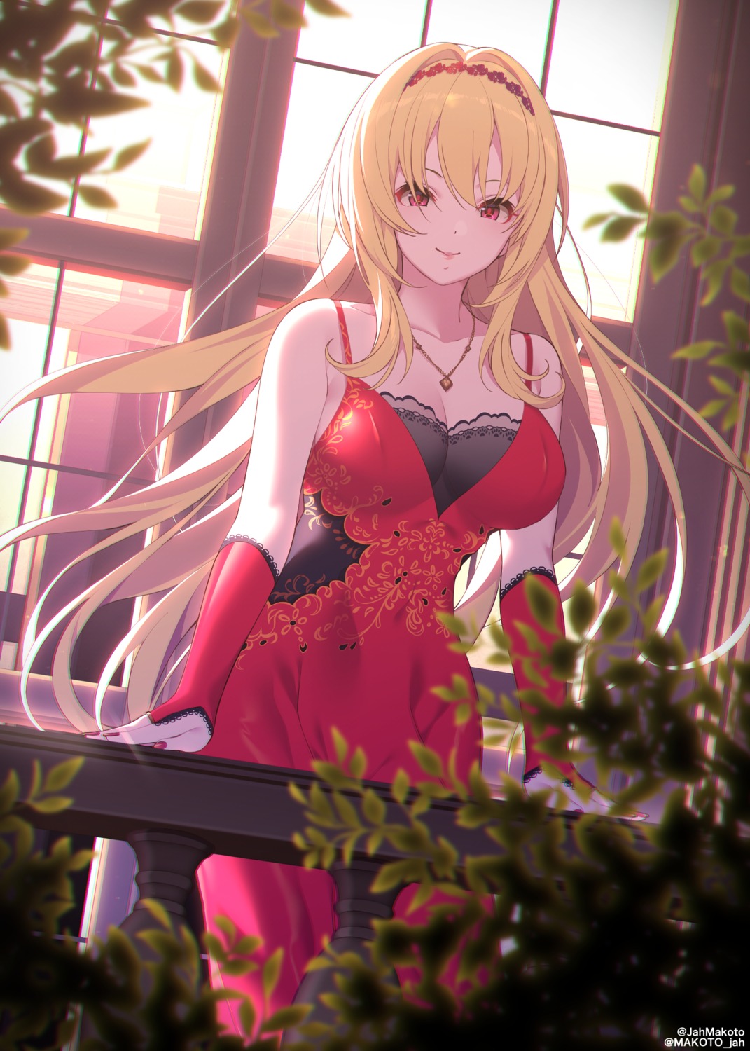 cleavage, dress, kurosaki_chitose, mizuki_makoto, the_idolm@ster, the_idolm@ster_cinderella_girls
