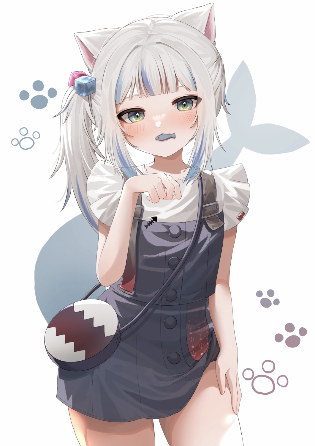 animal_ears, gawr_gura, hololive, hololive_english, makoto_(xxgk5833), nekomimi, skirt_lift, tail