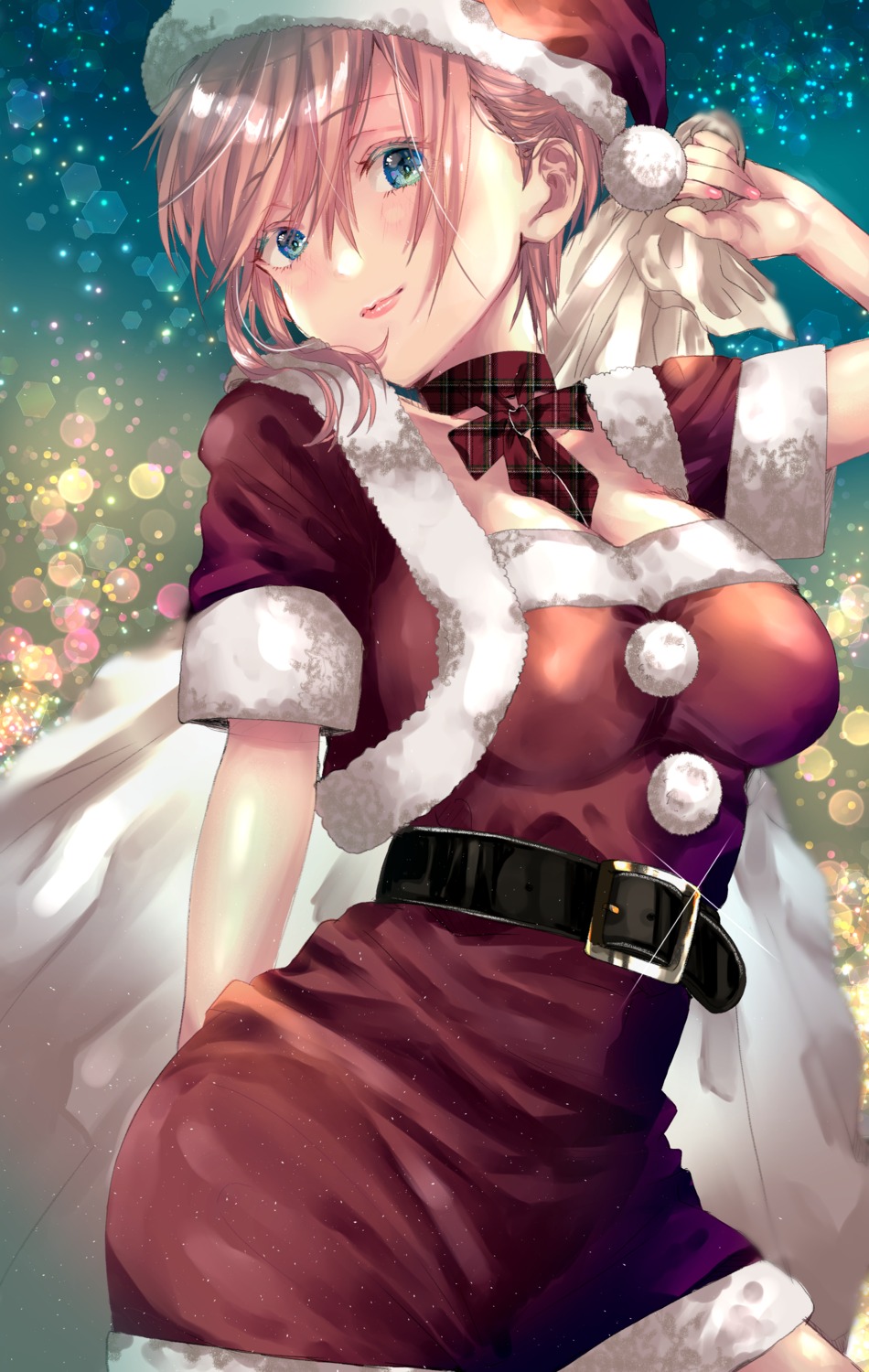 5-toubun_no_hanayome, christmas, dress, hatigatunoneko, nakano_ichika