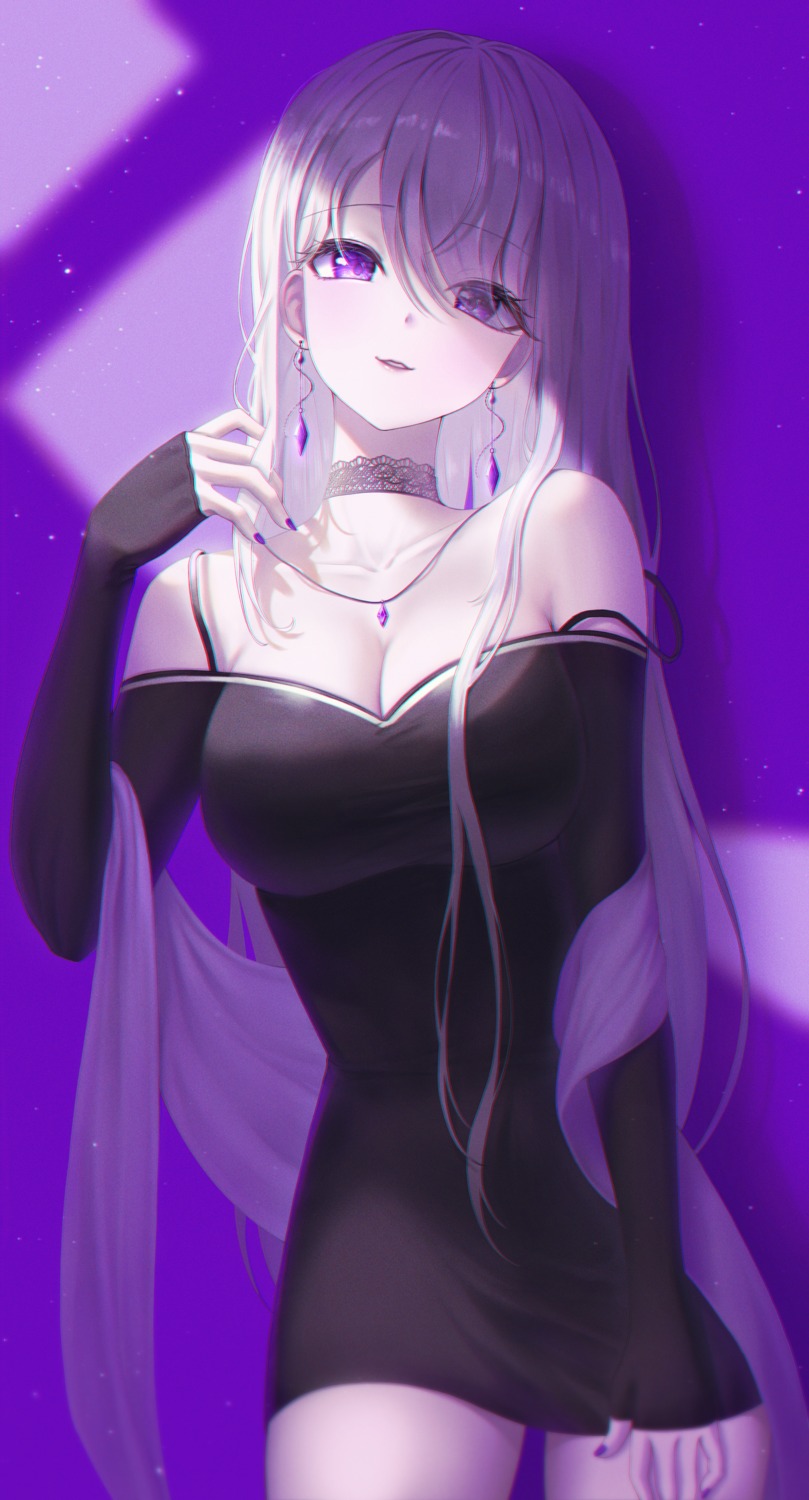 bobmond_(artist), cleavage, dress, no_bra