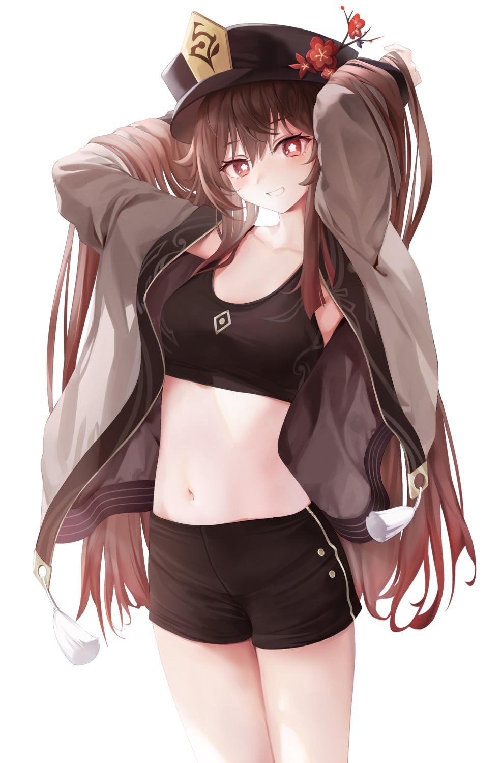 asian_clothes, genshin_impact, hu_tao, rable