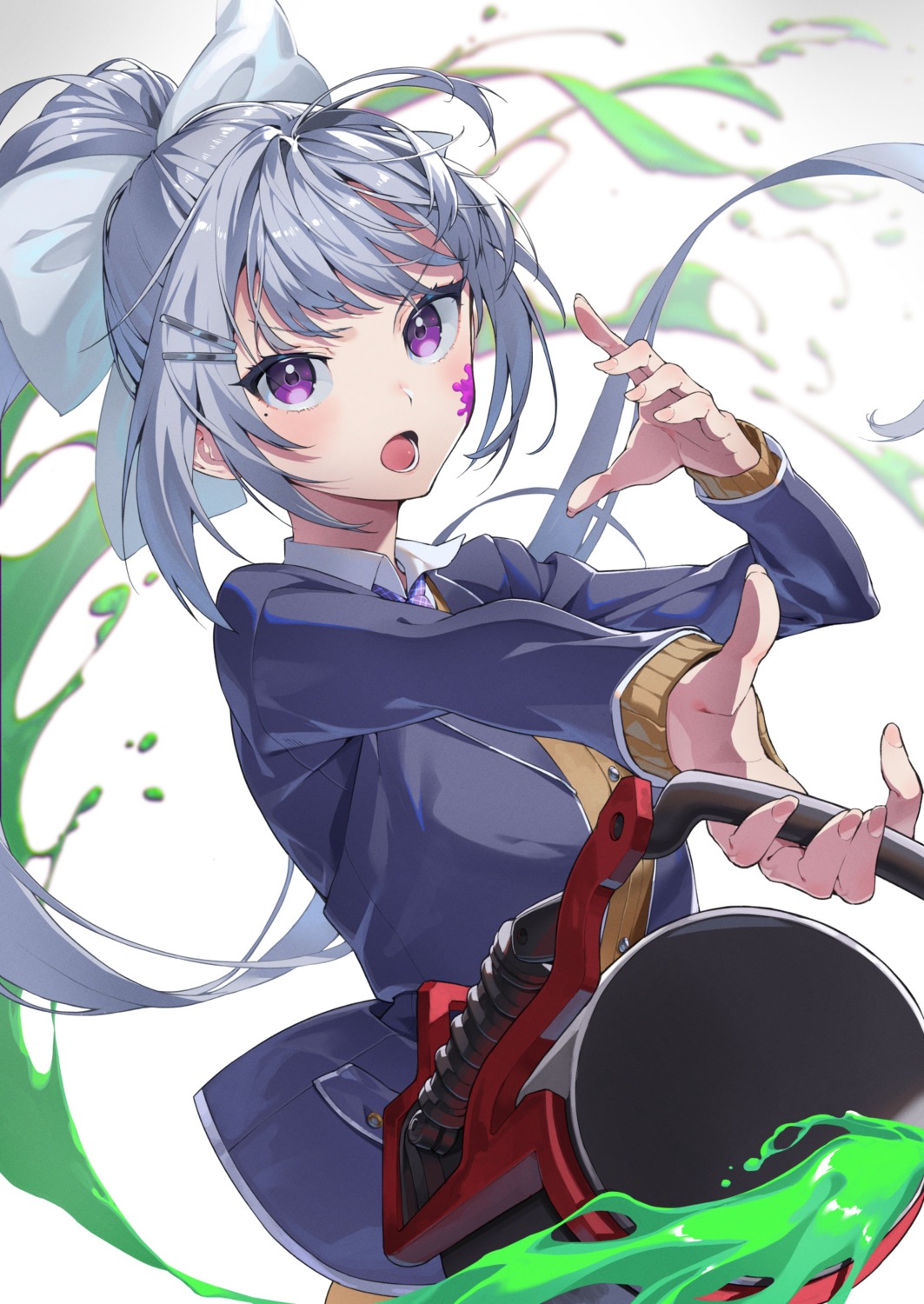 higuchi_kaede, kabu_(niniko2ko), nijisanji, seifuku, sweater