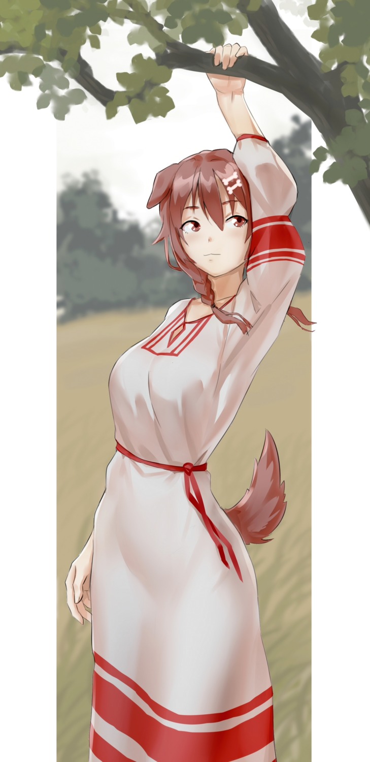 animal_ears, dress, hololive, hololive_gamers, inugami_korone, inumimi, iskanderednaksi, tail
