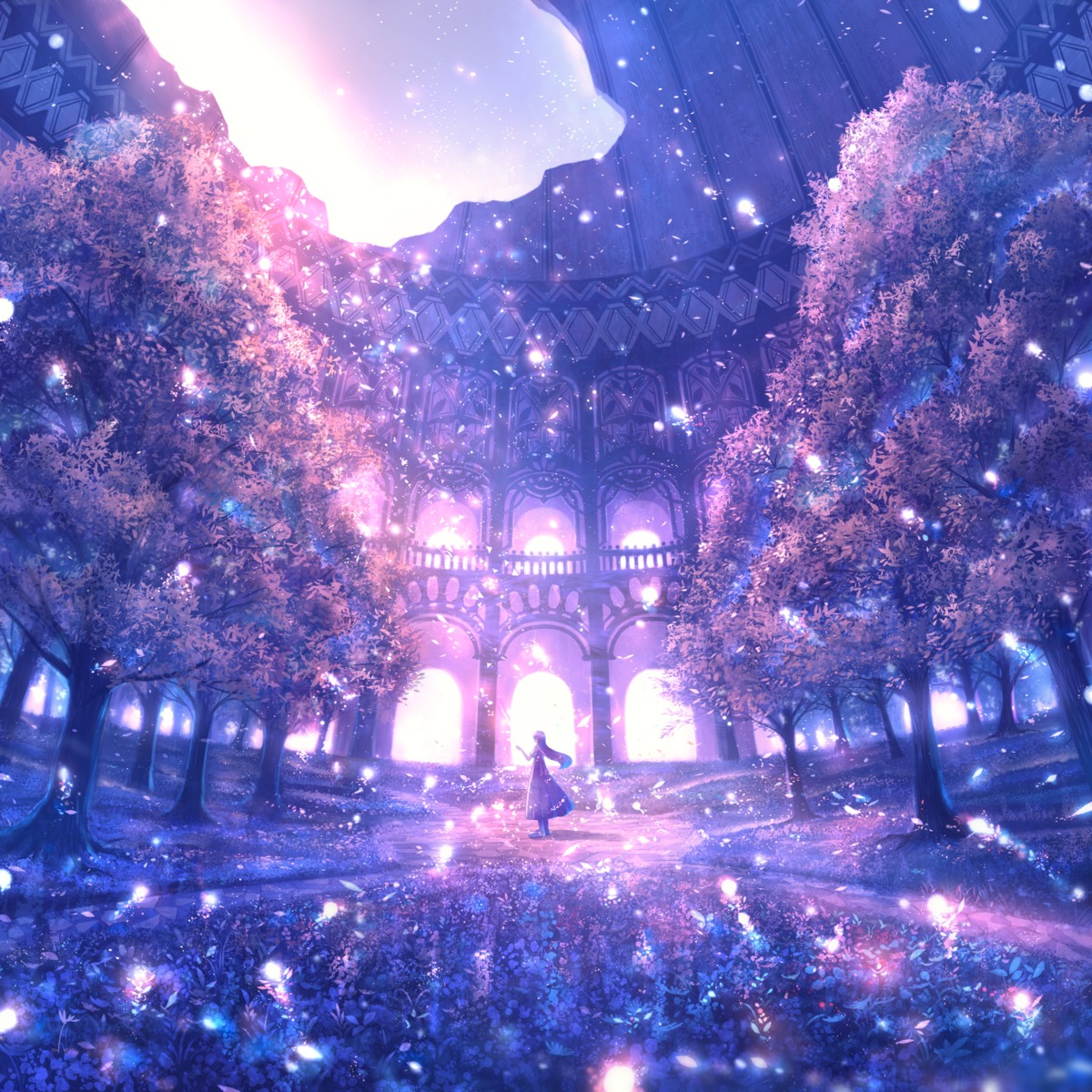 dress, landscape, sakimori_(hououbds)