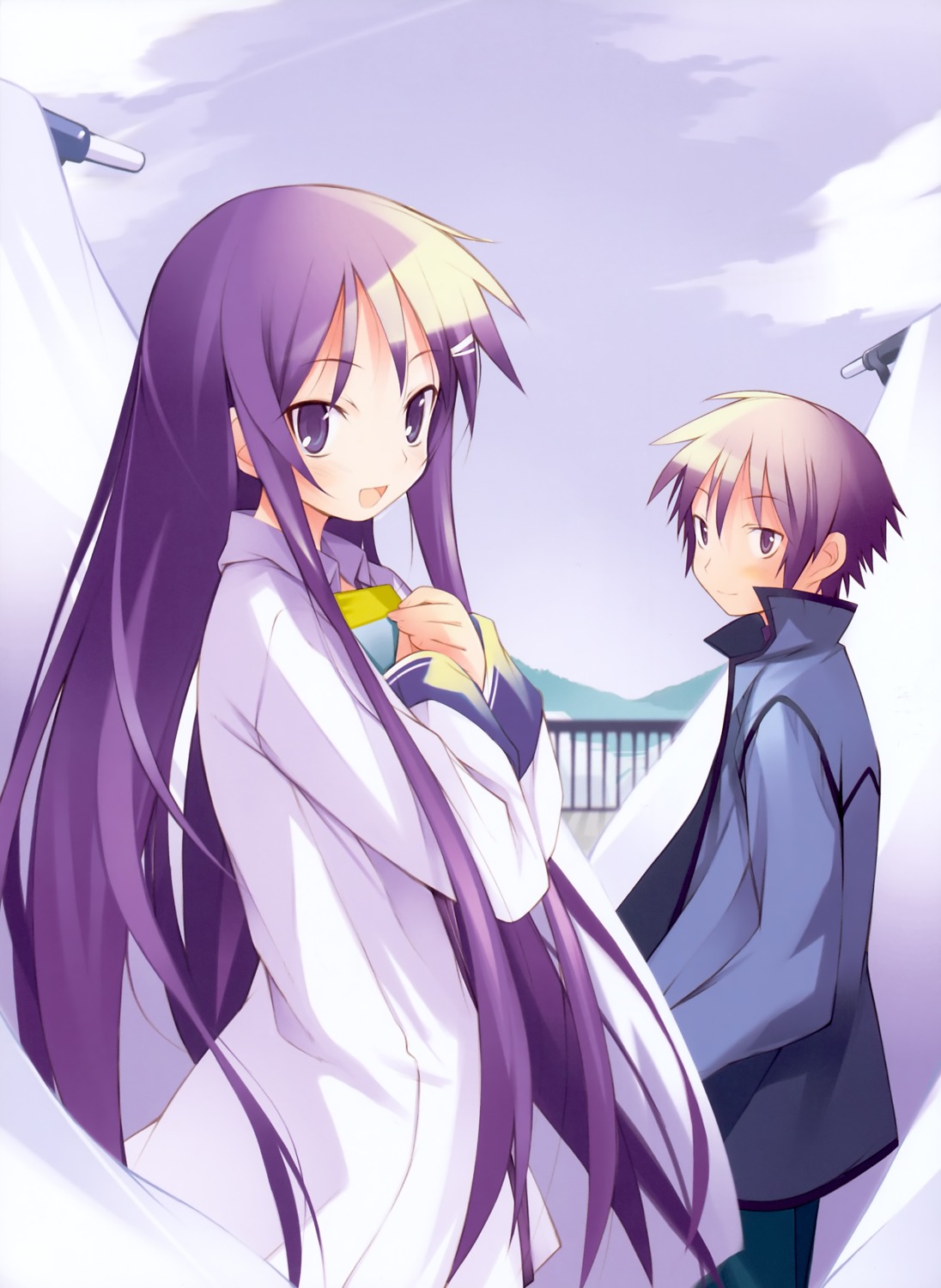 akiba_rika, ezaki_yuuichi, hanbun_no_tsuki_ga_noboru_sora, yamamoto_keiji