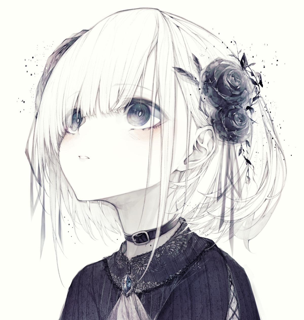 gothic_lolita, hito_komoru, lolita_fashion, monochrome