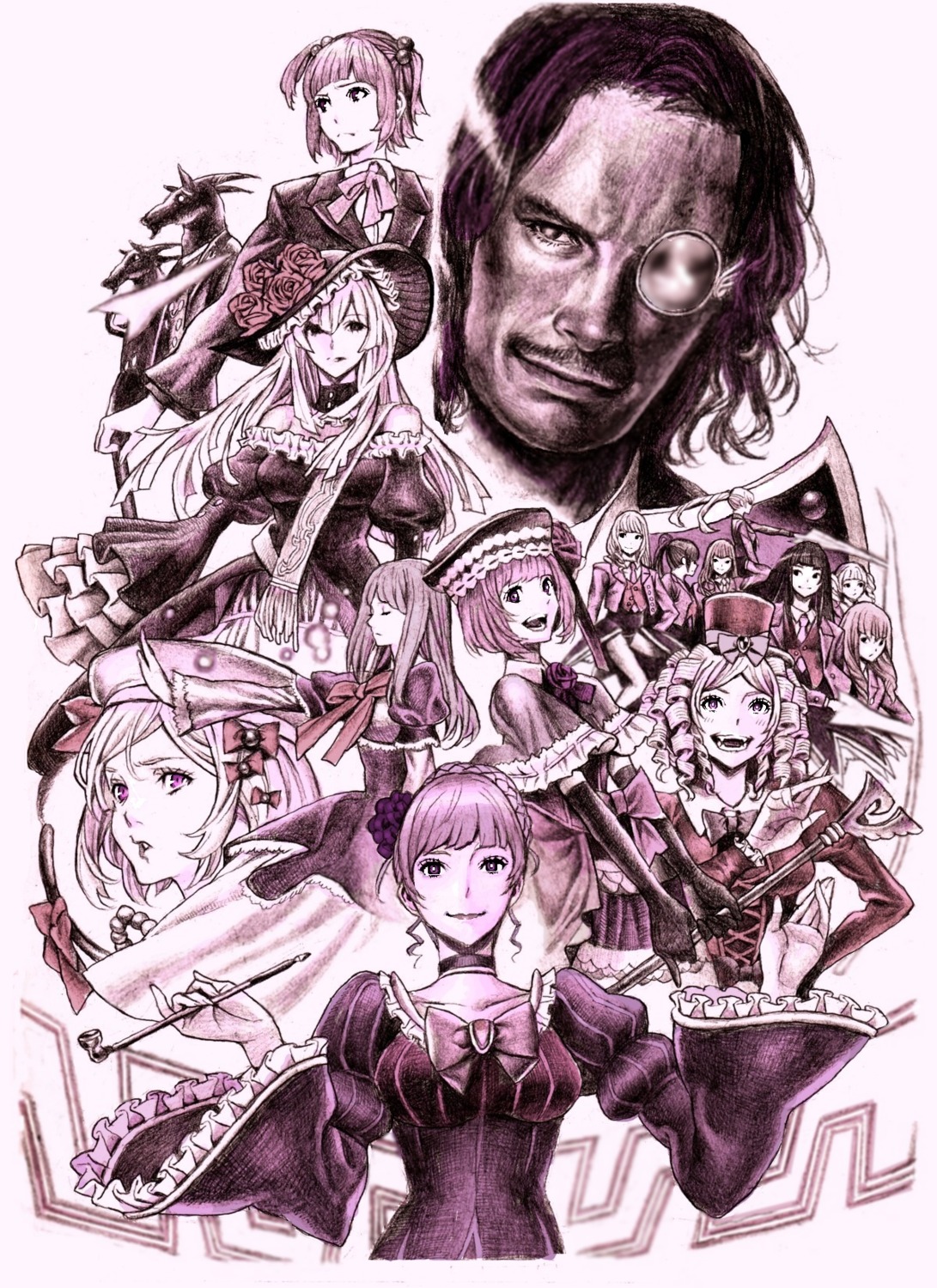 asmodeus, beatrice, beelzebub, belphegor, eva_beatrice, frederica_bernkastel, gaap, lambdadelta