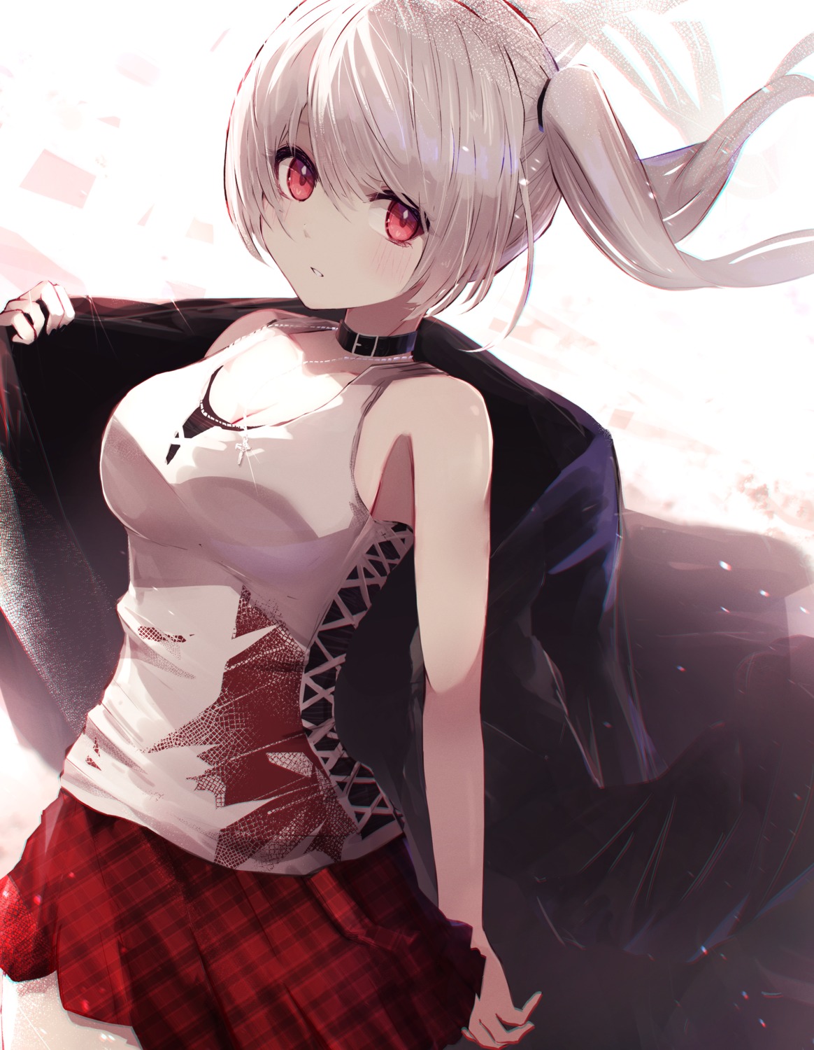 cleavage, reizouko, undressing