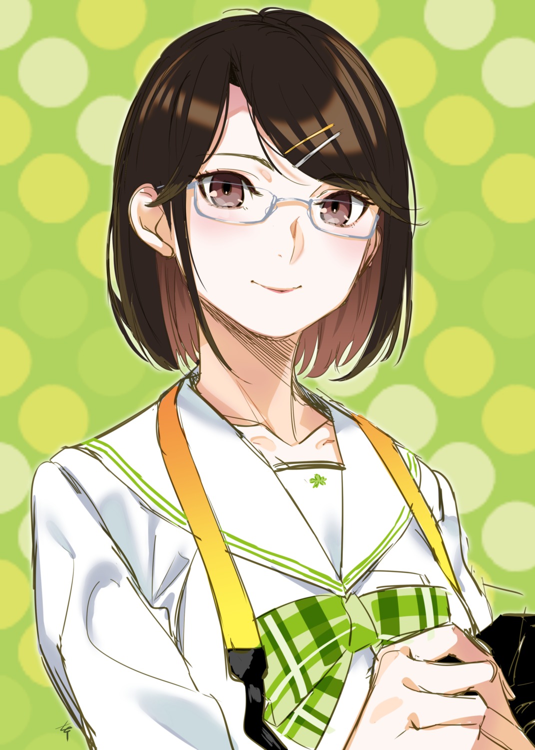 megane, nana_g, nijisanji, seifuku, seto_miyako, sketch