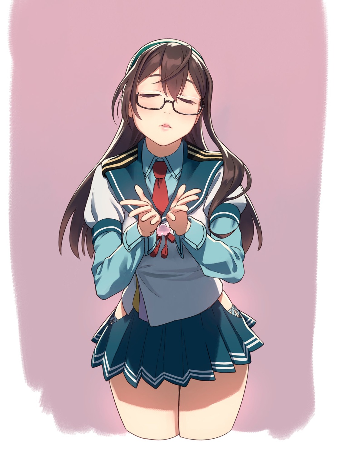 kantai_collection, megane, ooyodo_(kancolle), seifuku, yuuji_(and)