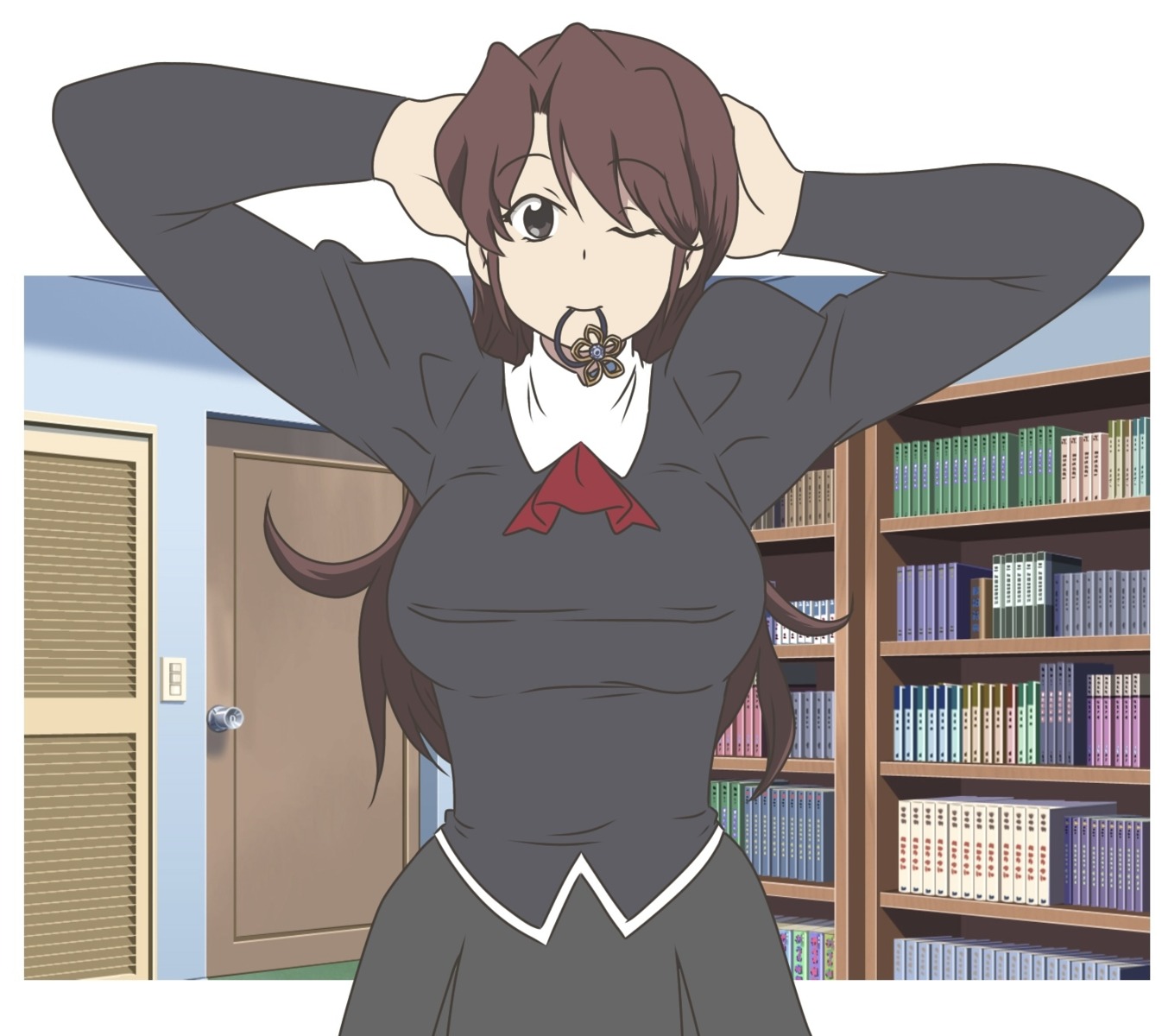 agent_aika, aika_(series), black_delmo, kuroyoshi, naomi_(agent_aika), uniform
