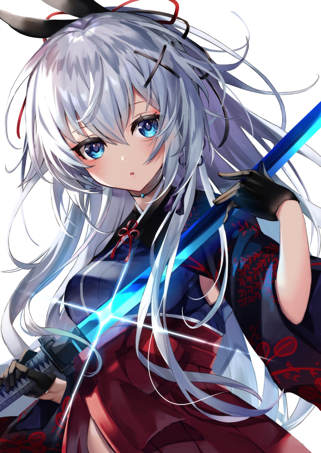 40_(0f0urw), akatsuki_yureru_koi_akari, japanese_clothes, katana_(series), suzakuin_momiji, sword