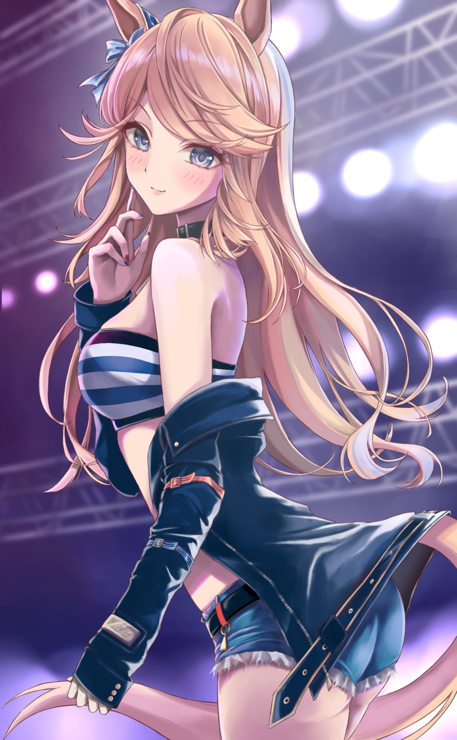 animal_ears, ass, gold_city_(umamusume), huziko, no_bra, tail, uma_musume_pretty_derby, uniform