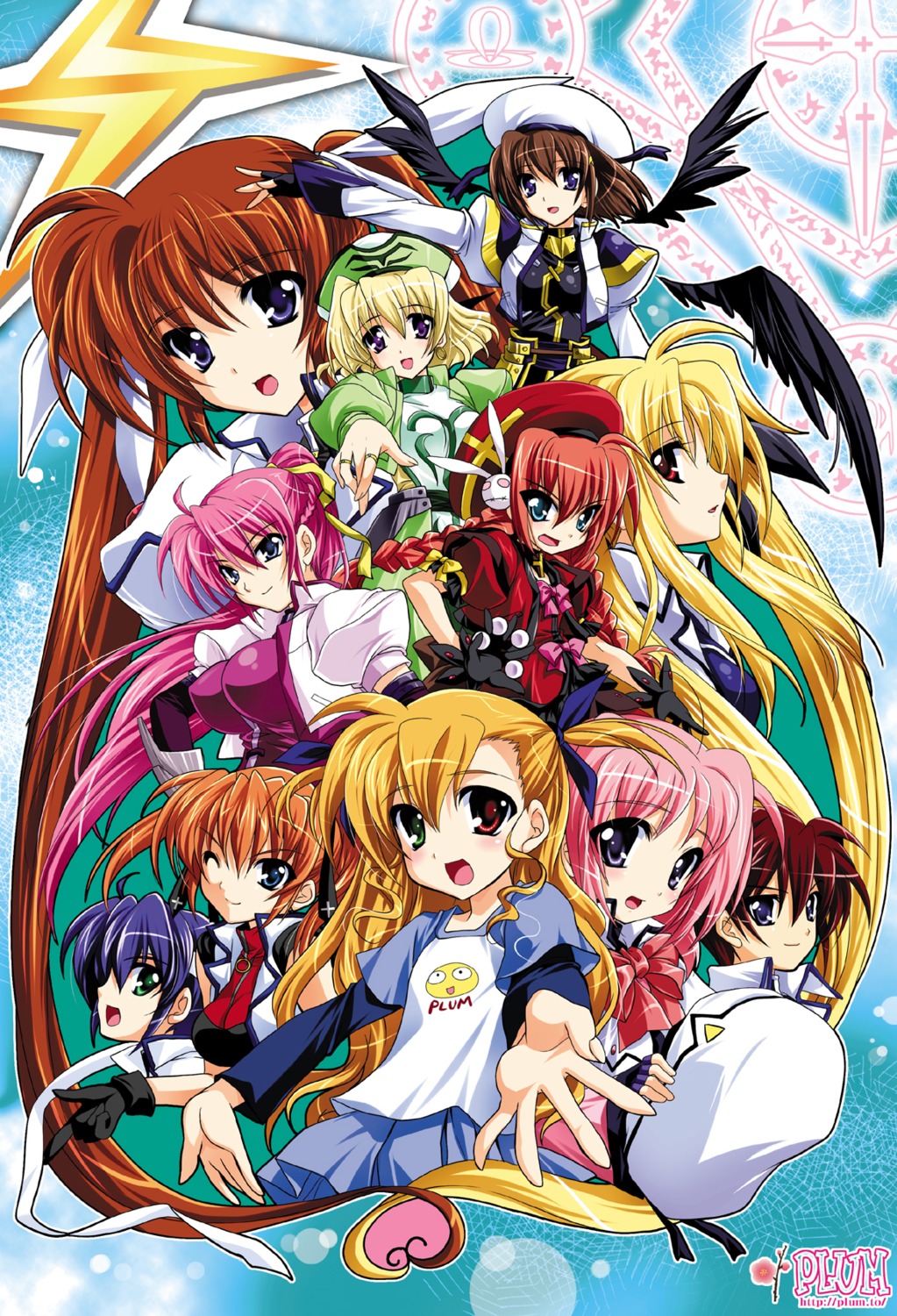 caro_ru_lushe, erio_mondial, fate_testarossa, heterochromia, kanna, mahou_shoujo_lyrical_nanoha, mahou_shoujo_lyrical_nanoha_strikers, plum