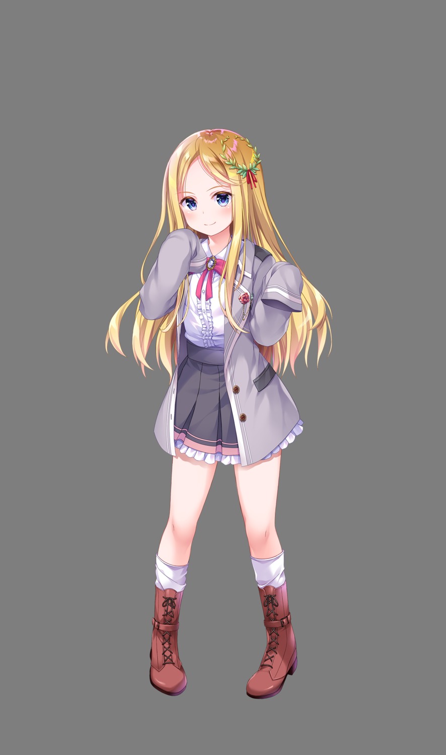 ensemble_(company), hoshi_no_otome_to_rikka_no_shimai, lorbeerbaum_laurier, seifuku, tagme, transparent_png
