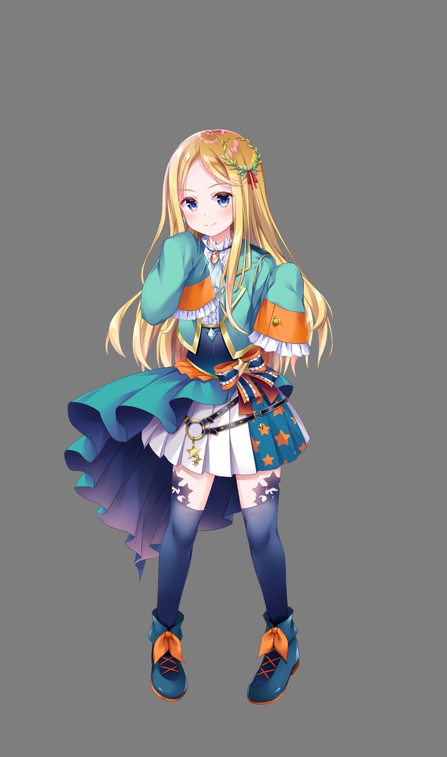 ensemble_(company), hoshi_no_otome_to_rikka_no_shimai, lorbeerbaum_laurier, tagme, thighhighs, transparent_png, uniform