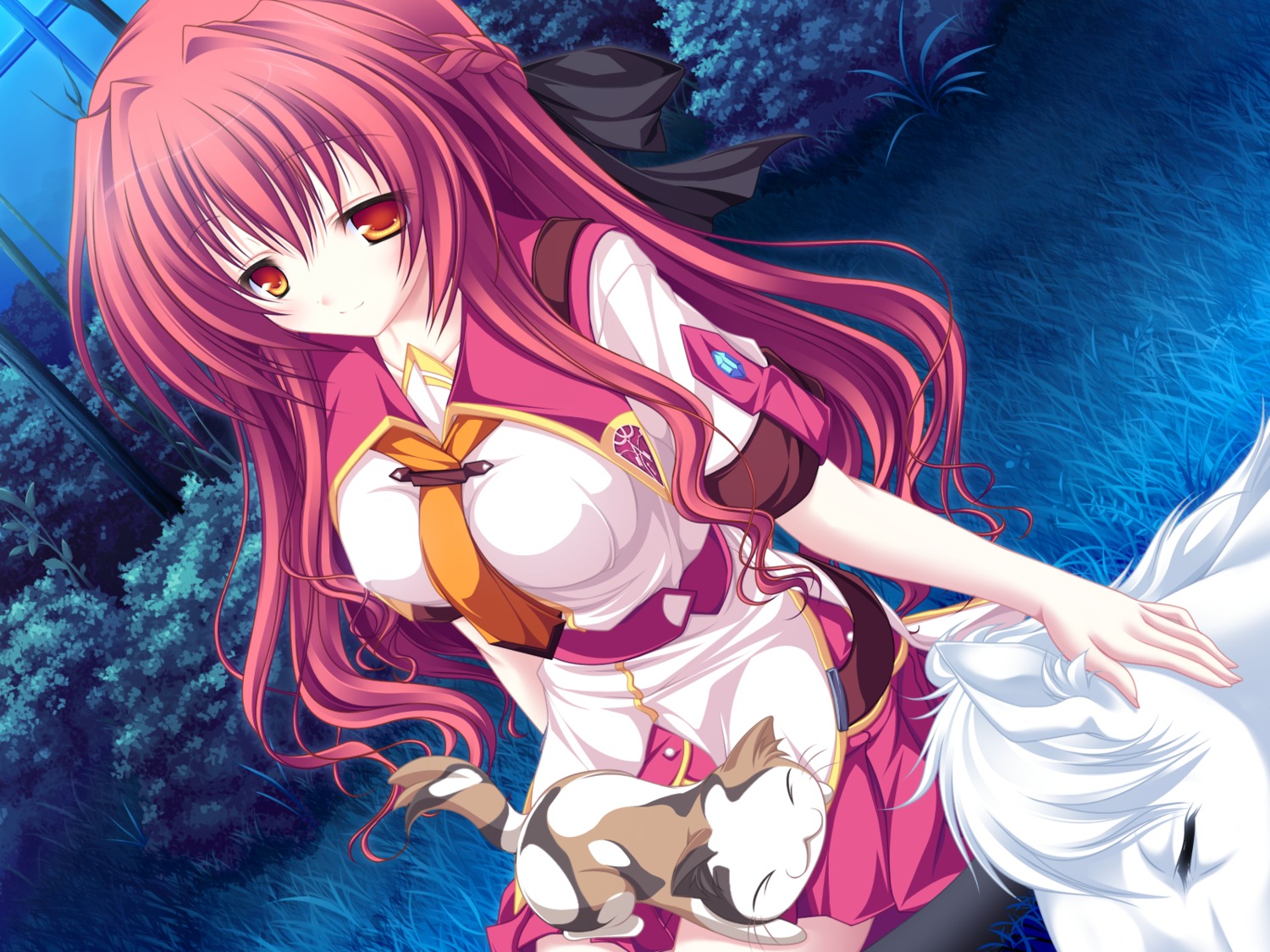 77, game_cg, karen_lux_victoria, mikagami_mamizu, neko, seifuku, whirlpool