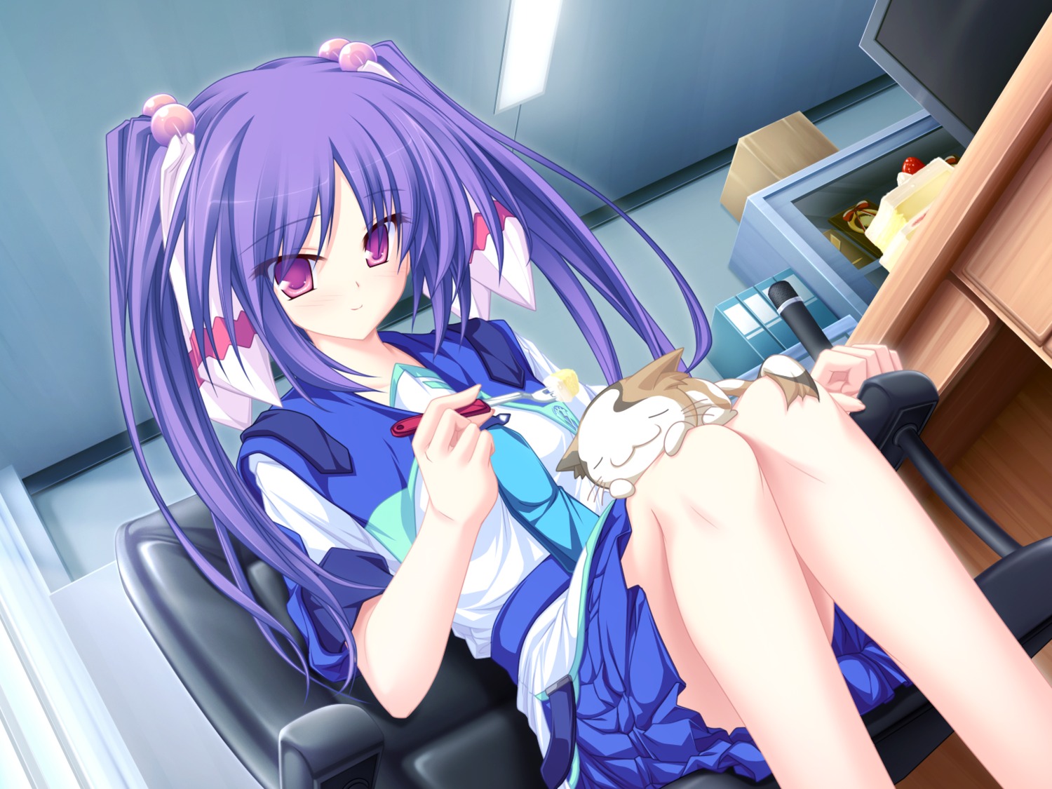 77, game_cg, narukami_aoi, neko, seifuku, tenmaso, whirlpool