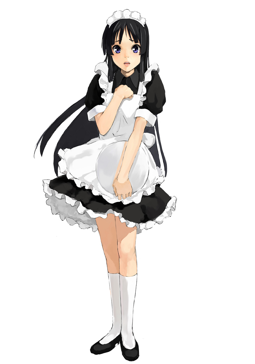 akiyama_mio, k-on!, kuroko_(piii), maid