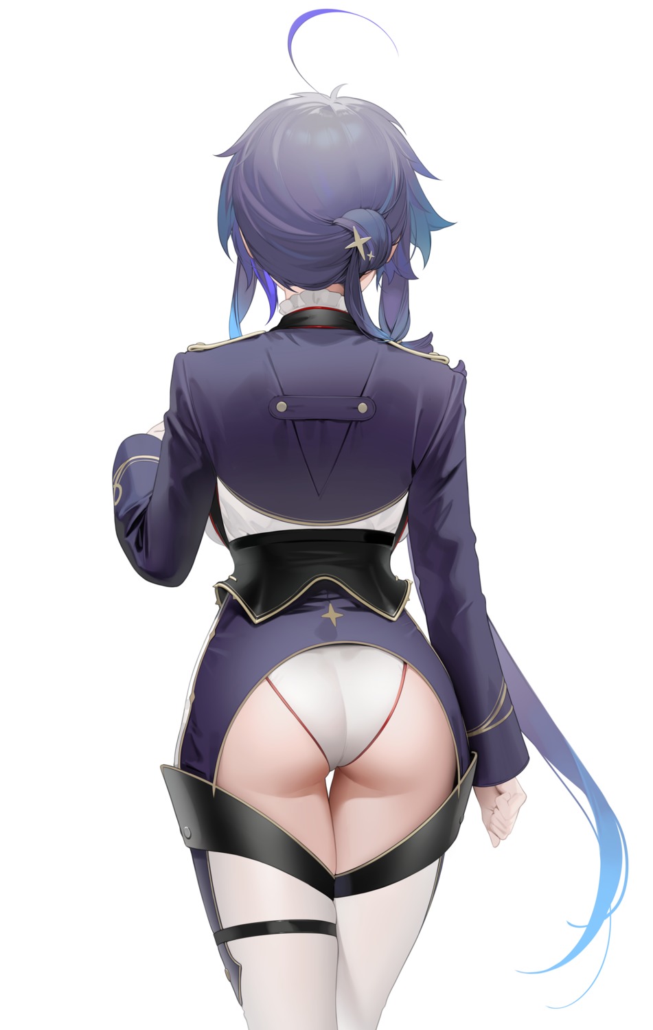 ass, azur_lane, foch_(azur_lane), garter, leotard, ohisashiburi, thighhighs