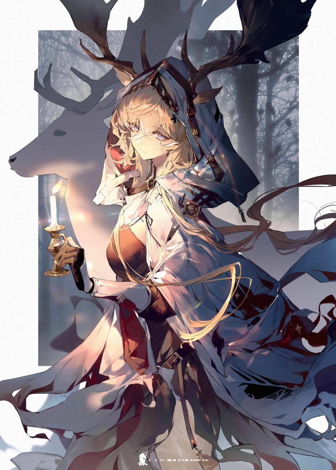animal_ears, arknights, horns, tagme, vivienne_(arknights)
