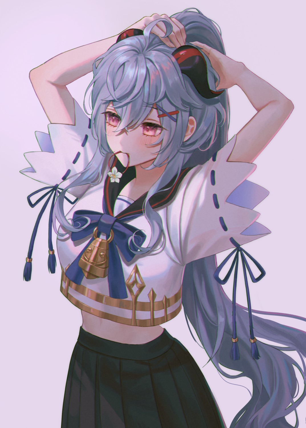 boori988, ganyu, genshin_impact, horns, seifuku