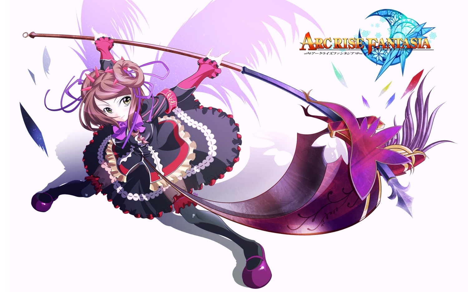 arc_rise_fantasia, kurukuru_(lazy-tyrant), poorya, thighhighs, wallpaper, weapon