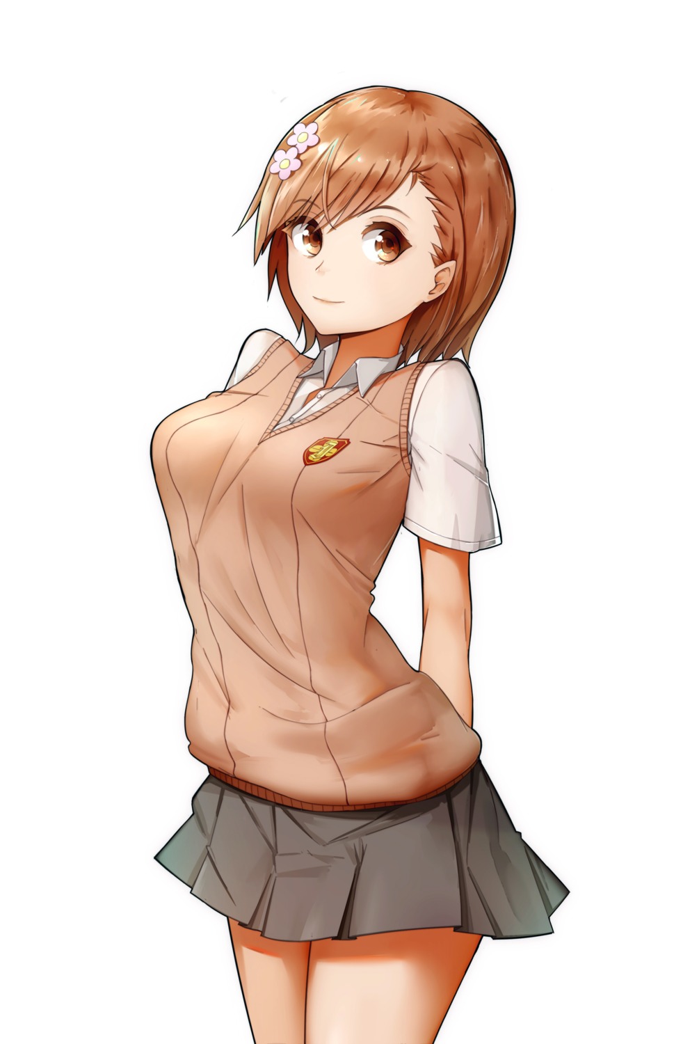 hd-hlh-3h, misaka_mikoto, seifuku, sweater, toaru_kagaku_no_railgun, toaru_majutsu_no_index